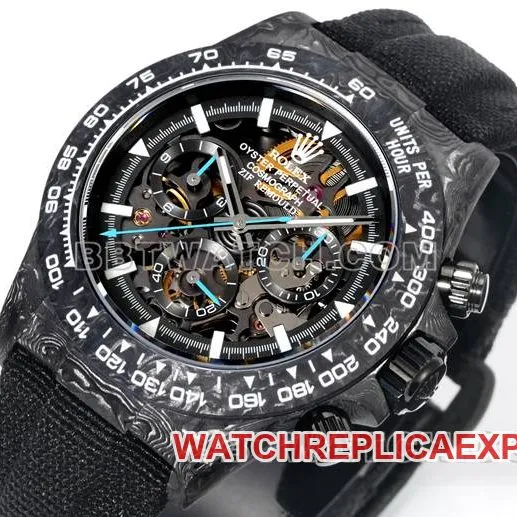 collectible watches Ditonner TW factory Rolex black disk black case black nylon strap front real picture