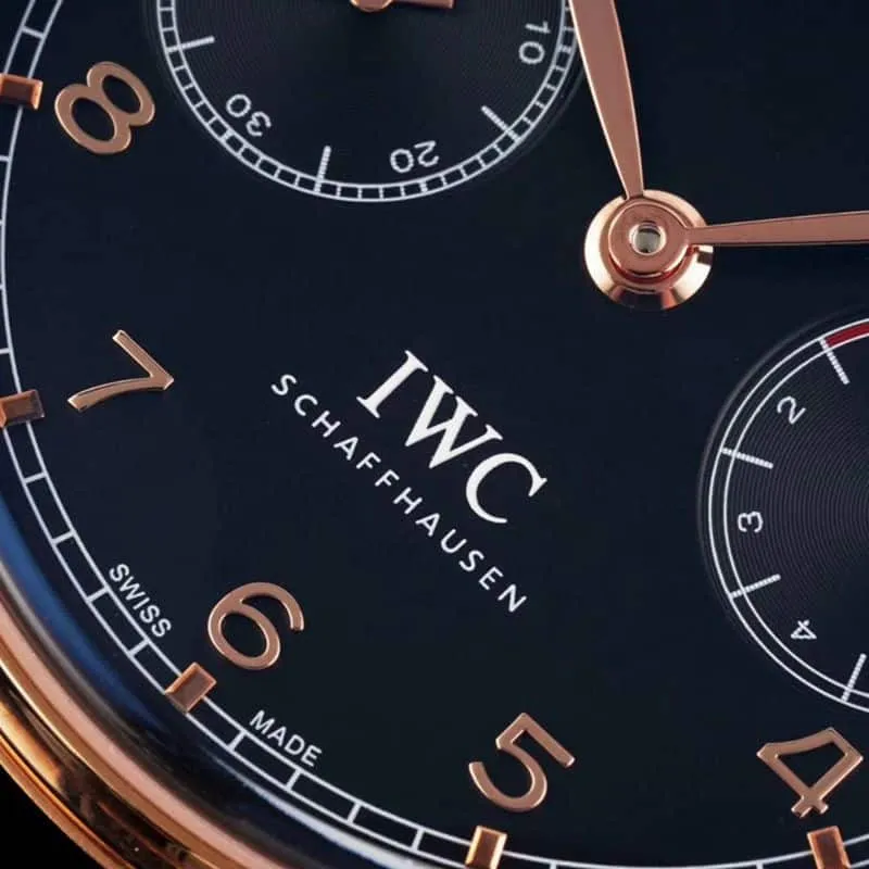 IWCIWCsuper watch Portuguese series annual calendar men's mechanical watch front view