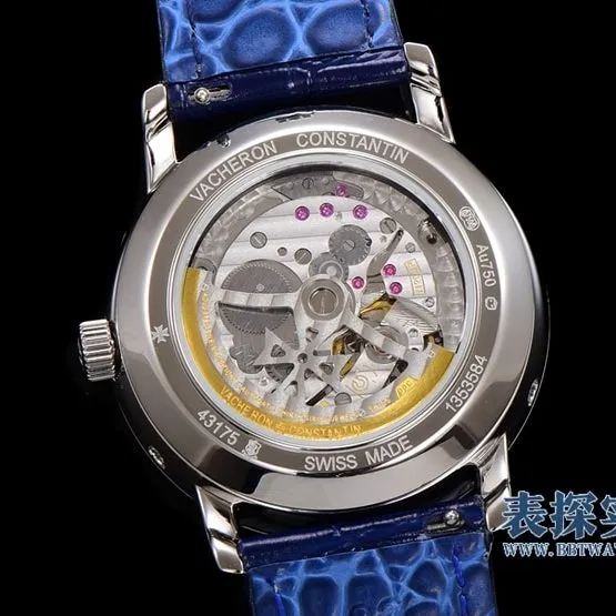 Big factory high-quality replicaVacheron Constantin heritage series white steel perpetual calendar men's mechanical watch price