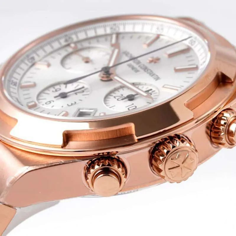 Vacheron Constantintop-tiersuper watch Overseas Series Men's Mechanical White Face Watch movement picture