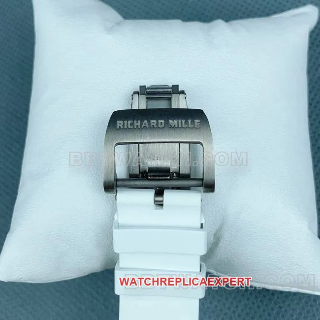 collectible watch APS factory Richard Mille carbon fiber red circle RM35-02movementlive photos