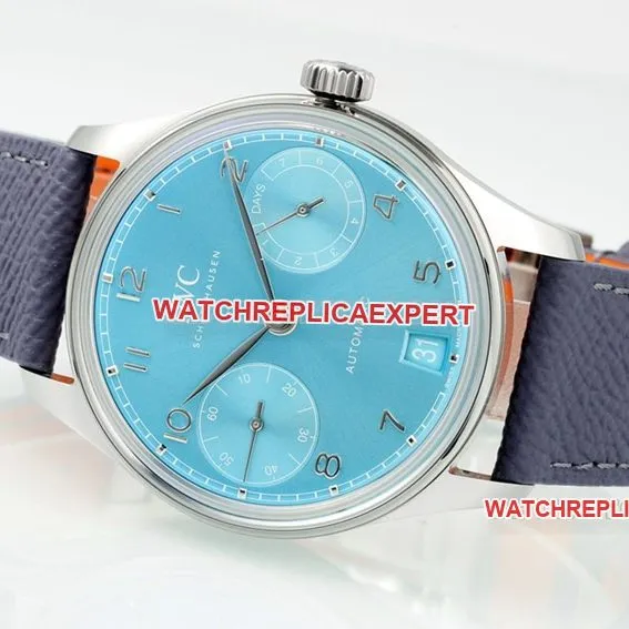 APSIWC watch Portugal 1:1top-tier replica2024 new blue dialIW501708front live photo