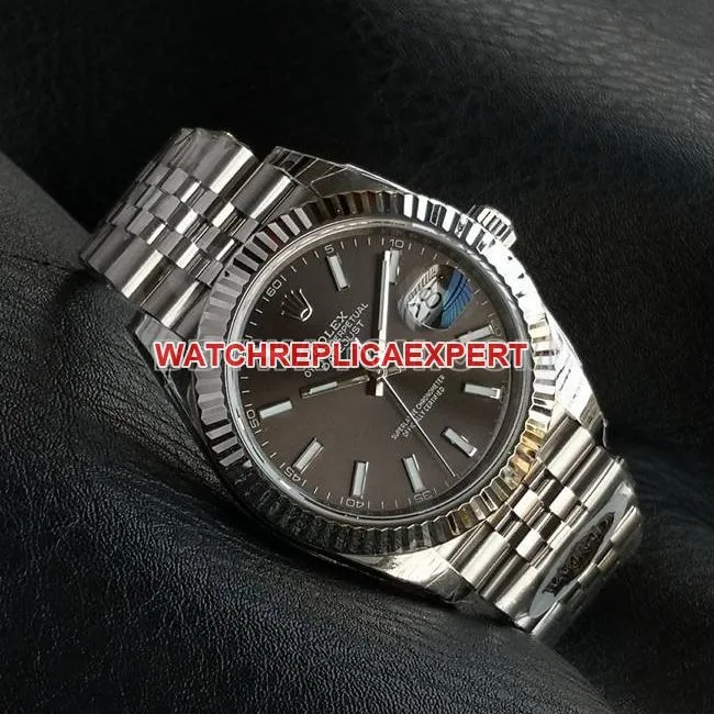 WKD Factory collectible Watch Log Diary Rolex 41mm Gray Dial 126331 Front Real Shot
