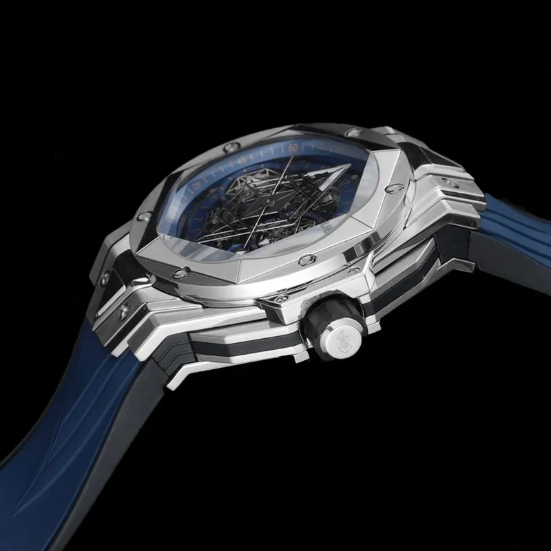 HublotHublotreplica watch new BigBangSangBleuII tattoo men's mechanical watch front view