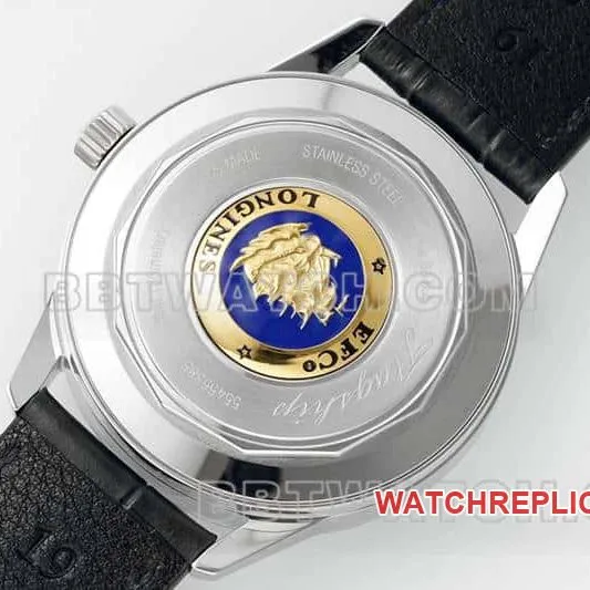 APS factory Longines classic replica1:1top-tier red plate moon phaseleather strap model front live photo