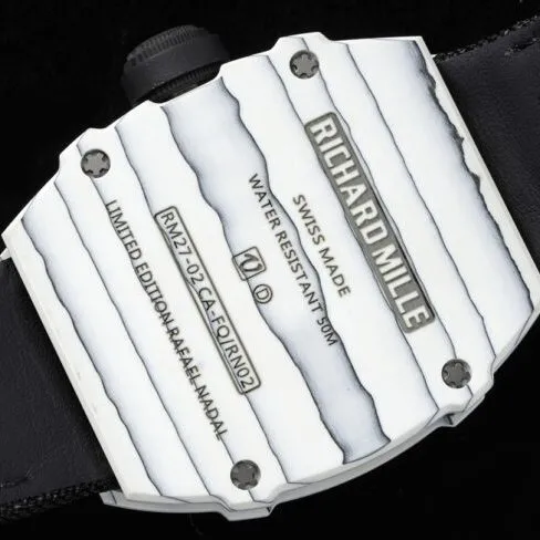 top-tier replicaRM 27-02 Richard Mille tennis player tourbillon men's watch front view