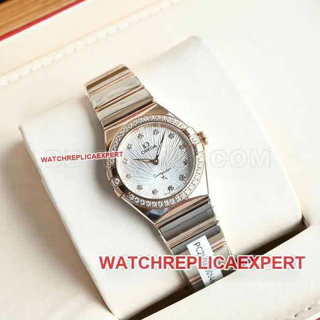 collectible watch constellation omega purple disc 28mm quartzclasplive photos