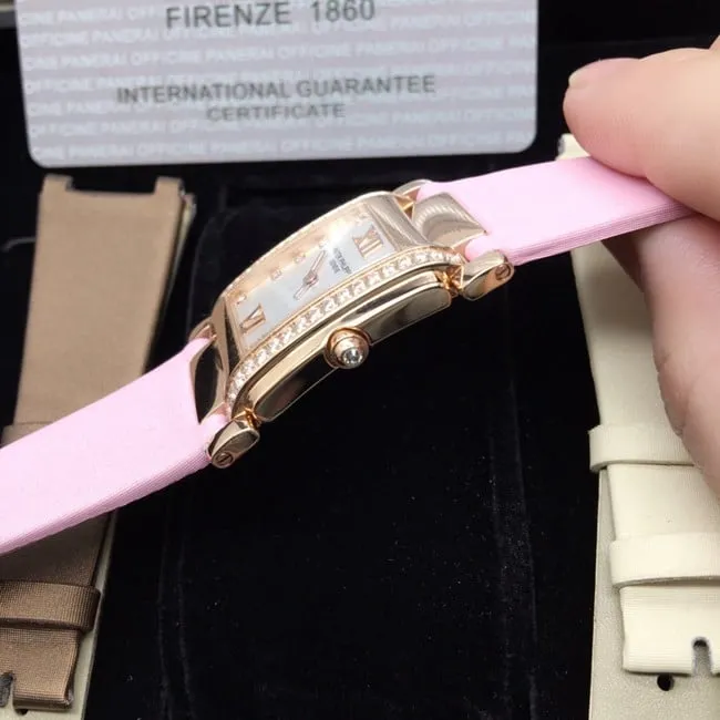 AW factory real diamond replicaPatek Philippewhite dial with ladies' watch side view