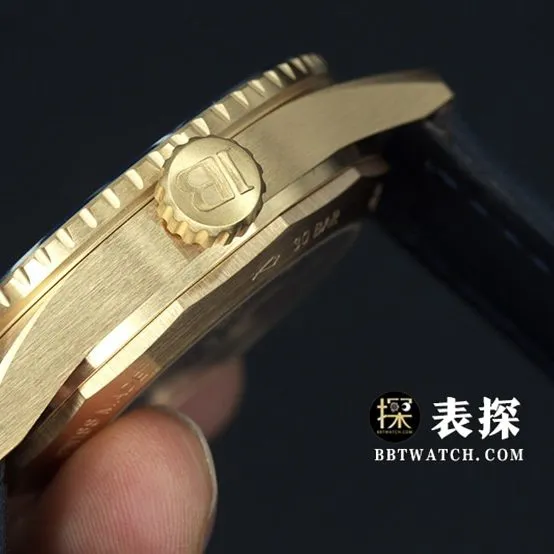Blancpain Fifty Fathoms top-tier watch men's blue dial gold needle leather strap model pictures and prices clasplive photos