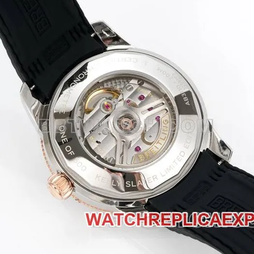 top-tier watch super ocean culture BLS factory Breitlingblack dial rubber braceletcaseback live photo