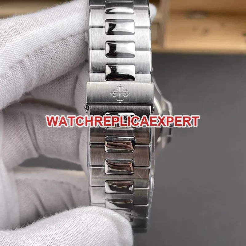Patek Philippetop-tier watch DDF factory Nautilus40mmwhite dial330movementsteel bracelet model front live photo