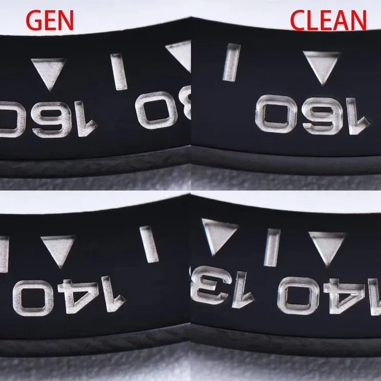 Factory C Daytonaceramic bezel real and fake comparison evaluation Rolextop-tier table bezel comparison chart