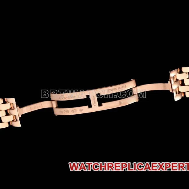 1:1replica watch cheetah BBa factory Cartierrose goldwhite dialdiamond bezelsteel braceletquartzfront live photo