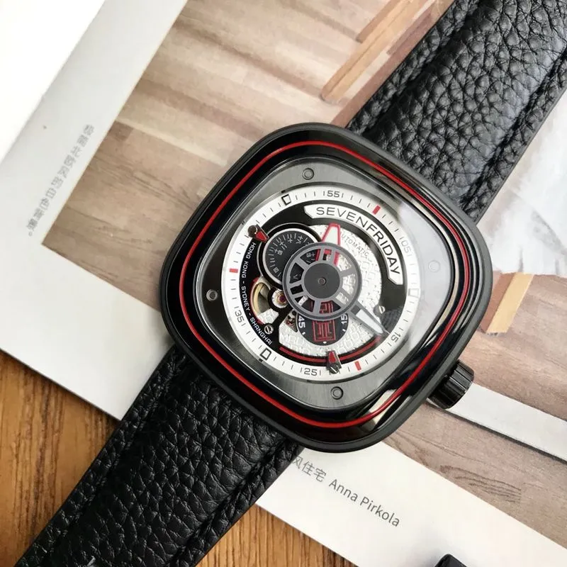 Sevenday display five watch new sevenfridayP1B/10 joint model front view