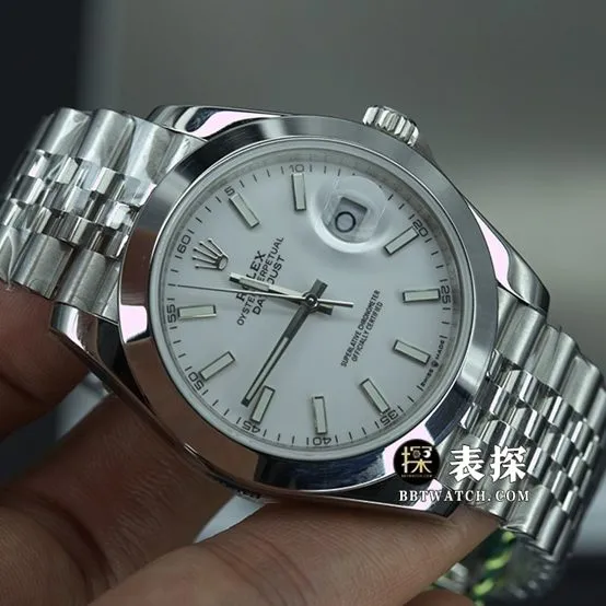 EW Factory Rolex Datejust 126334 Top Watch Men's White Dial Steel Band Pictures and Price Front Real Shot