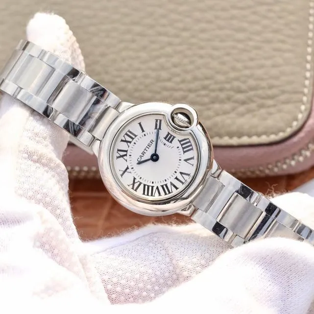 Cartier blue balloon watch small watch front view