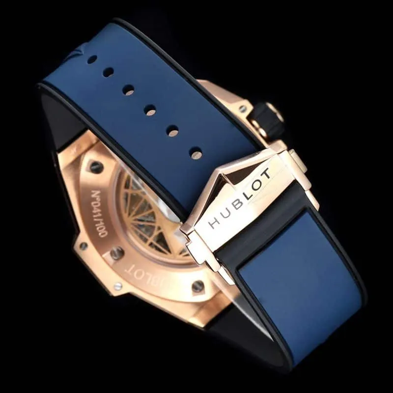HublotHublothigh-quality watch new BigBangSangBleuII tattoo men's mechanical watch movement picture
