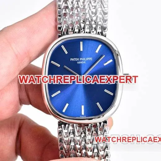 top-tier watch Patek PhilippeGOLDEN ELLIPSEblue dial5738front live photo