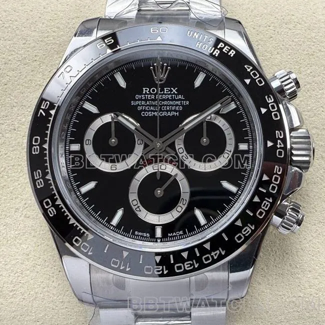 collectible watch DaytonaUFO factory Rolexblack dial4131 mechanical caseback live photo