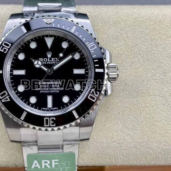 Rolex collectible watch ARF FactorySubmariner40mmBlack Submariner3135movement116610front live photo