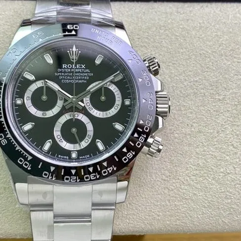 top-tierRolexDaytona black Taodi stainless steelreplica watch clasp picture