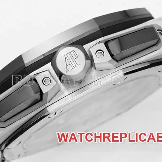 APS factory Audemars PiguetRoyal Oak offshore type 1:1top-tier replicablack dial26420braceletlive photos