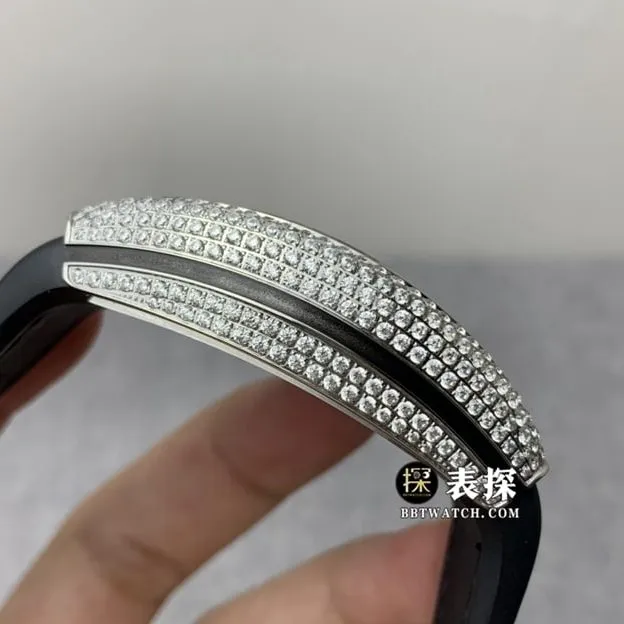 ABF ladies Frank Muller watch full diamond plate leather strap model clasp picture