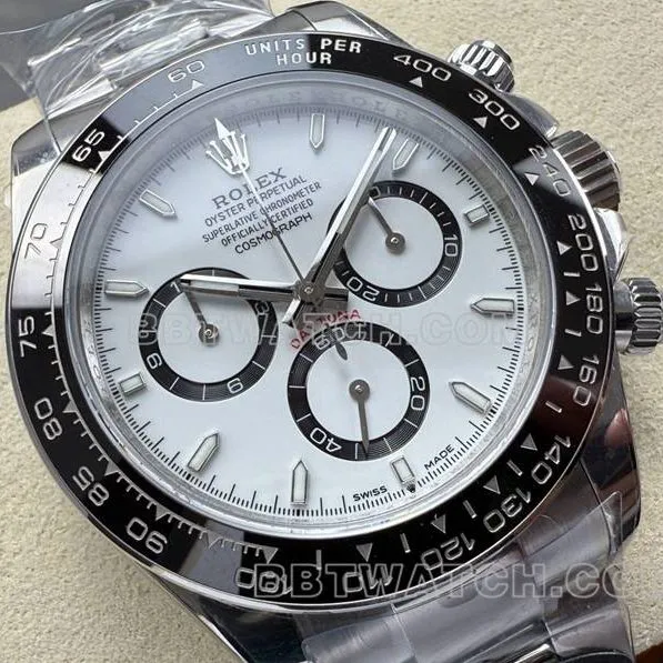 Watch Daytona UFO Factory Rolex White Plate 4131 Mechanical Front Actual Picture
