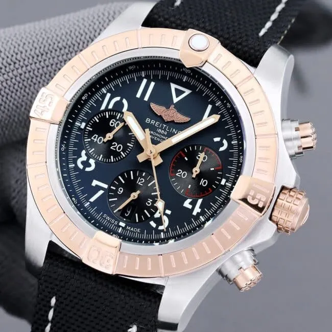 top-tier replicatwBreitling Avengers B01chronograph men's watch front view