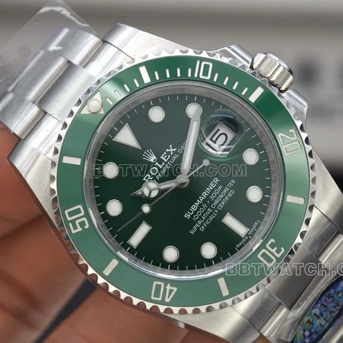 C Factory Green Ghost Rolex Top collectible watches 40mm116610LV-0002