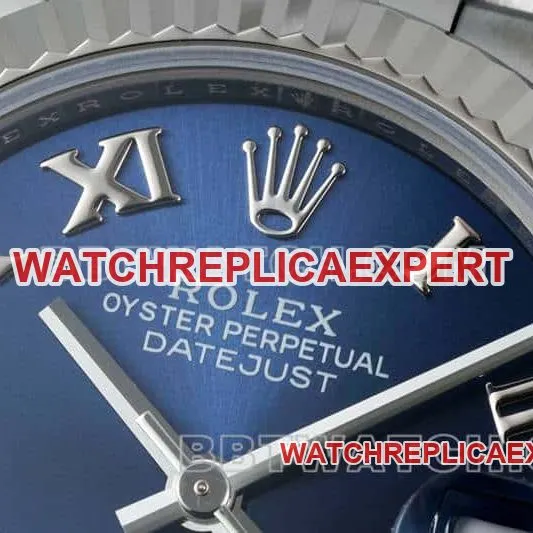 ARF FactoryRolex log super cloneblue dial Roman numerals 31mm five grid link 278274front live photo