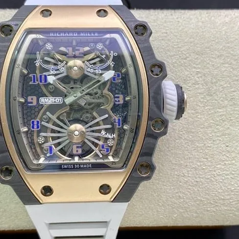 top-tier watch Richard Mille aerodynamic tourbillon watch side view