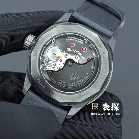 GF FactoryBlancpain Fifty Fathoms top-tier watch men's blue dialleather strap model pictures and prices overall live photos