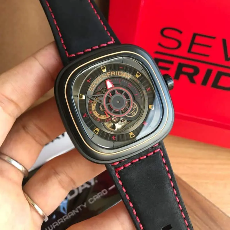 Seven day display five watch lucky money limited edition automatic movementmen's watch back cover picture