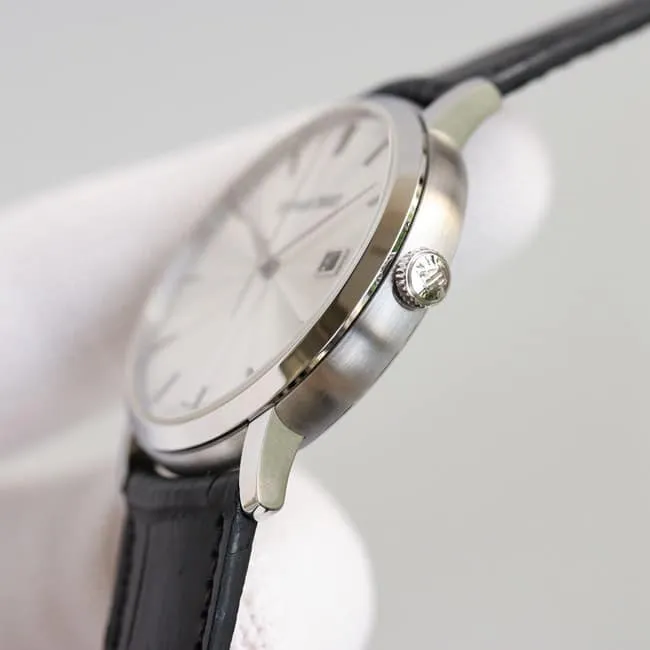 top-tier replicaAudemars PiguetJULES AUDEMARS series three-hand silver steel case front view