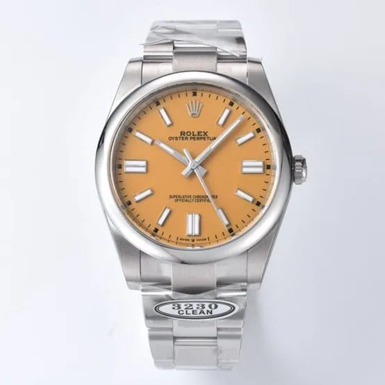 Rolex watch, Oyster Perpetual watch, front live photo