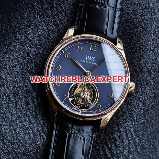 watch TUR factory IWC Portugal white dialtourbilloncaseback live photo