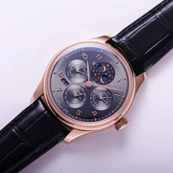 IWC high-quality watch Portuguese series true perpetual calendar complex function watch detail shots