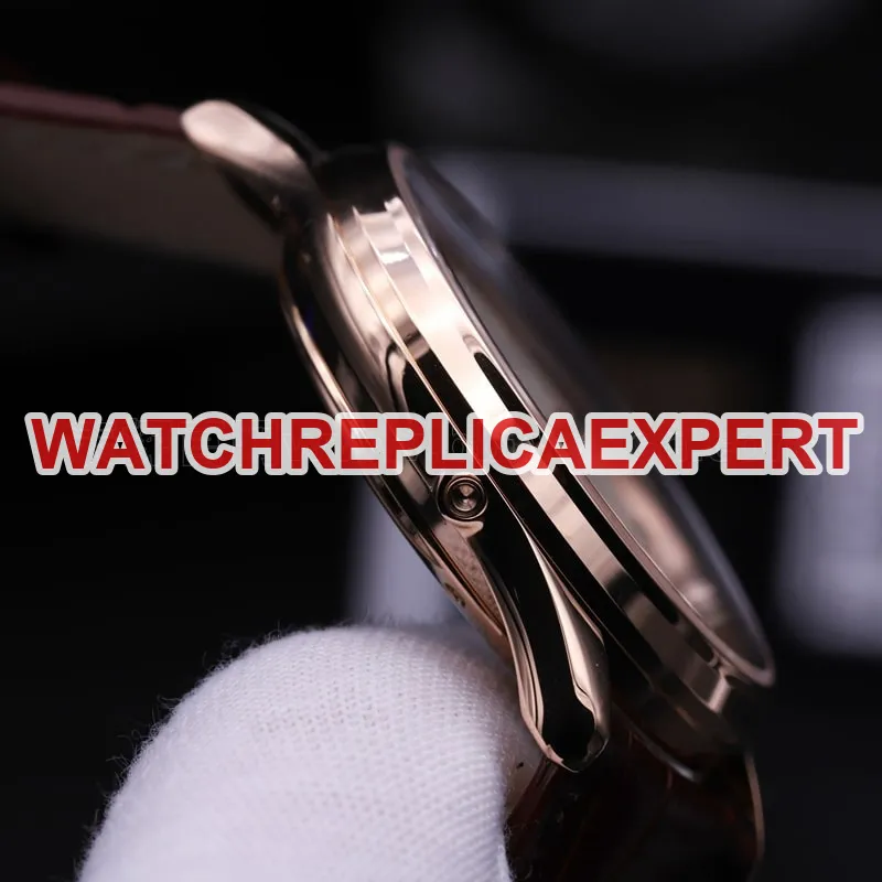 ZF Grand Master Serie Moon Phase Ultra-thin Men's Watch Rose Gold Watch Review l Clasp Photo