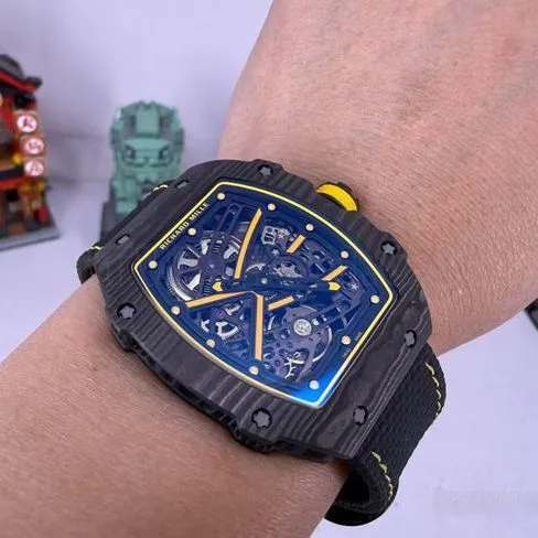 collectible watch RM067-02Richard Mille hollow dial black braceletfront live photo