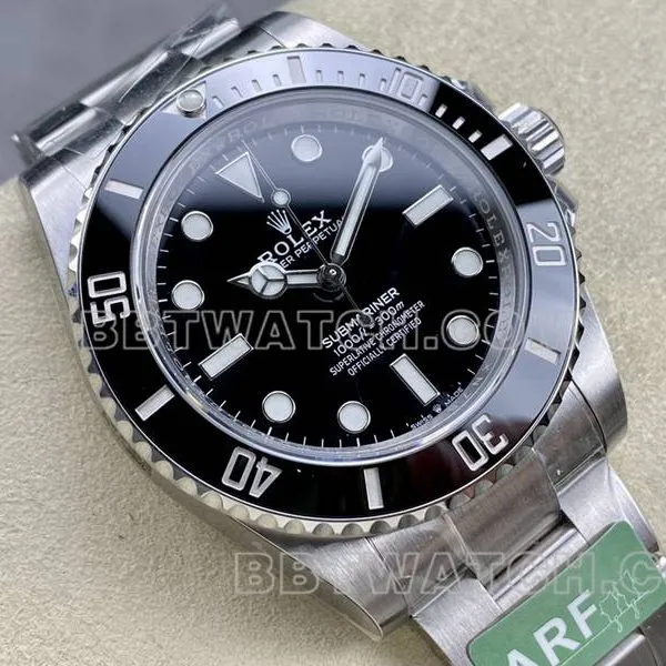Rolex collectible watch ARF FactorySubmariner41mm no calendar Black Submariner3230movementfront live photo