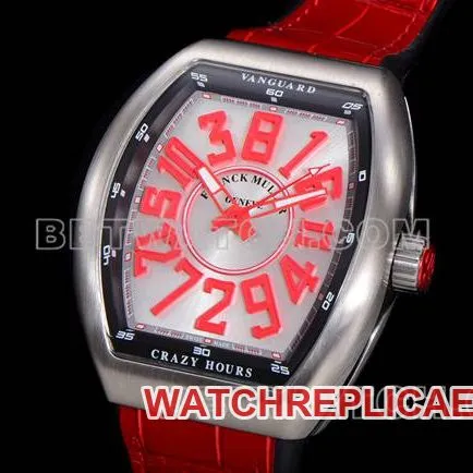 ABF factory Frank Muller watch V45 blue dial gold case leather braceletfront live photo