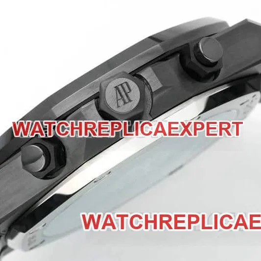 APS factory Audemars PiguetRoyal Oaksuper cloneblue dial black ceramic26240front live photo