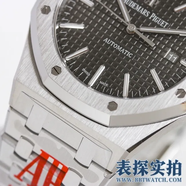 OR factory new product Audemars PiguetRoyal Oakblack dial factory high-quality replicaAp15400st watch front