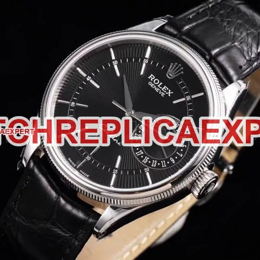 Rolex Cellini independent small second 3165 movementreplica series watch comparison review side view