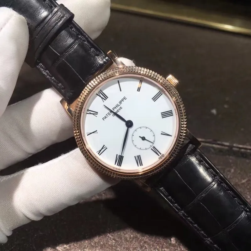 Patek Philippe Classical Watch Series 18K solid gold 36mm Swiss manual mechanical movementdetail shots