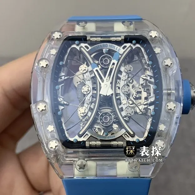 JB factory Richard Mille men's RM 53-02top-tier 1:1high-quality watch men's hollow disc rubber model pictures and prices clasplive photos