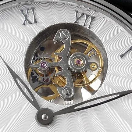 Blancpain top men's white plate black strap classic full series tourbillon mechanical belt watch front view
