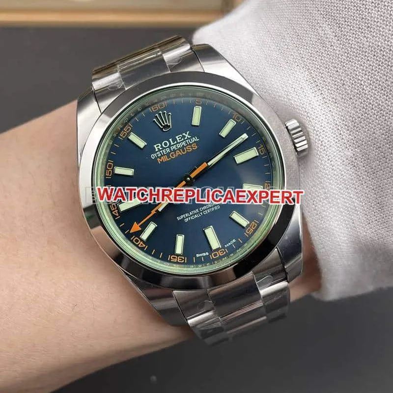 VSRolex magnetic type 1:1top-tier replicablue dial116400front live photo