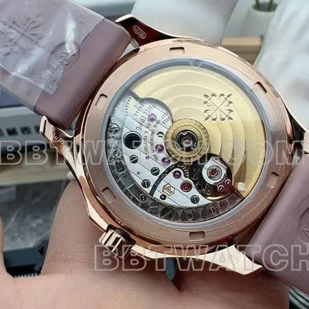 Patek Philippe collectible watch grenade white mother of pearl disc rubber model braceletlive photos